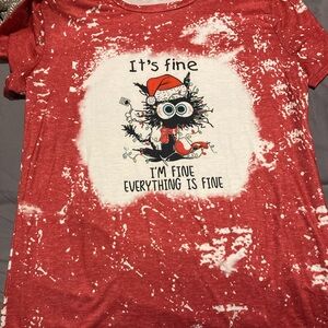 Red and White  women’s XXL Top
417